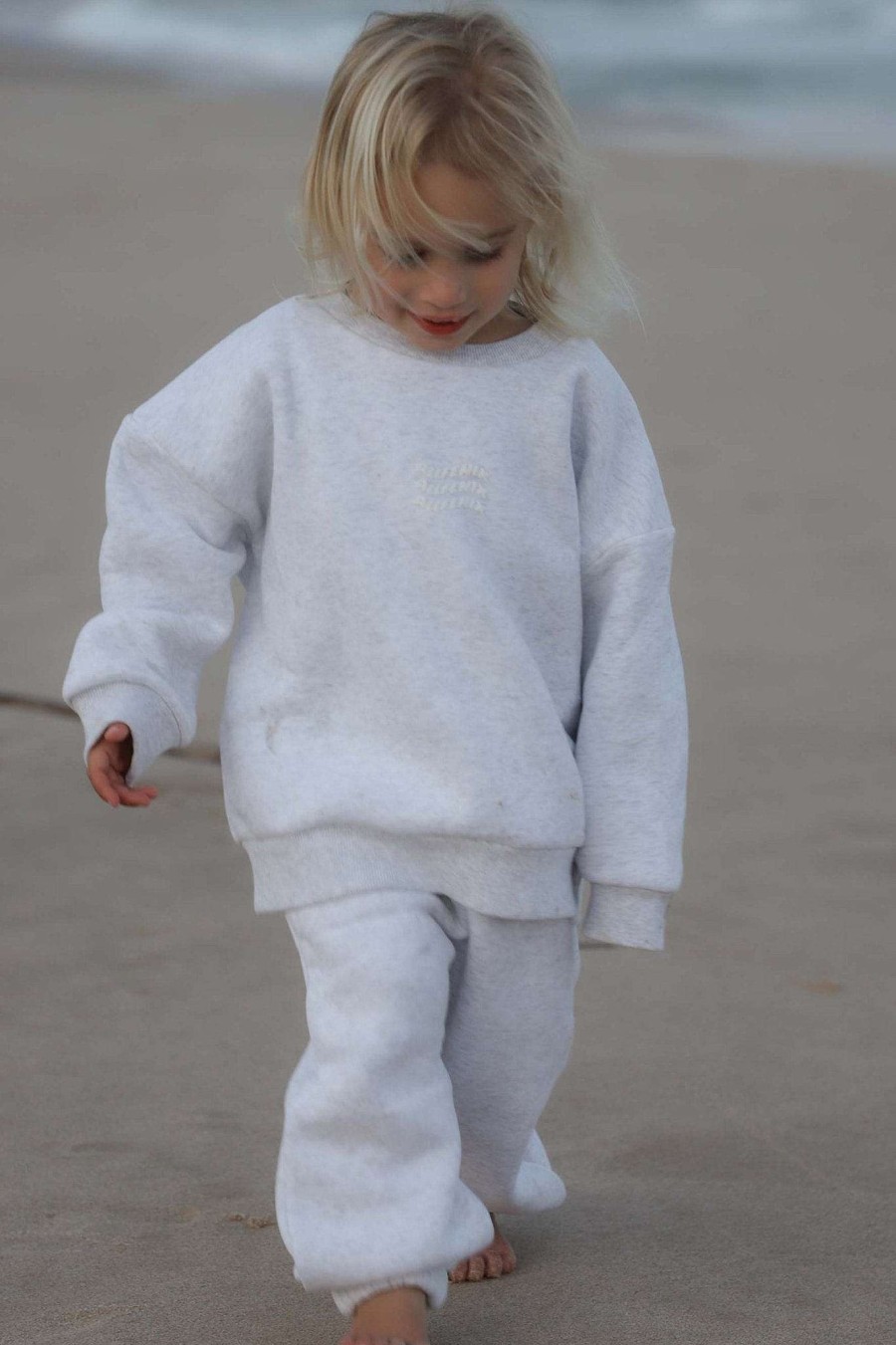 Mini All Fenix | Mini Waves Jumper ( ) White Marle