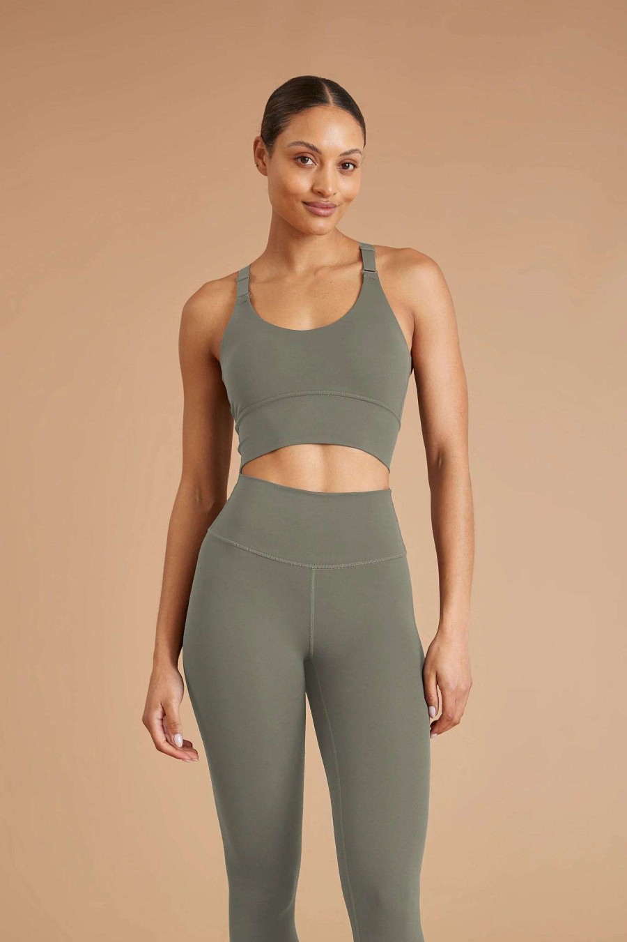 Active + Leisure All Fenix | Madison Racerback Bra ( ) Olive