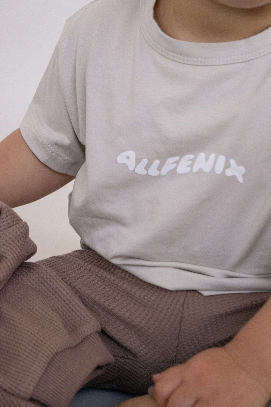 Mini All Fenix | Mini Logo Tee (Shell) Beige