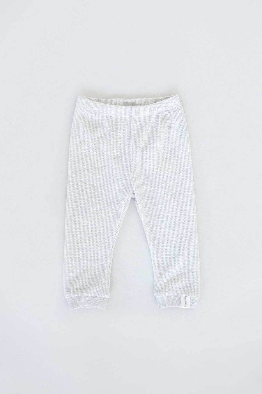 Mini All Fenix | Mini Waffle Pants (White Marle) Grey