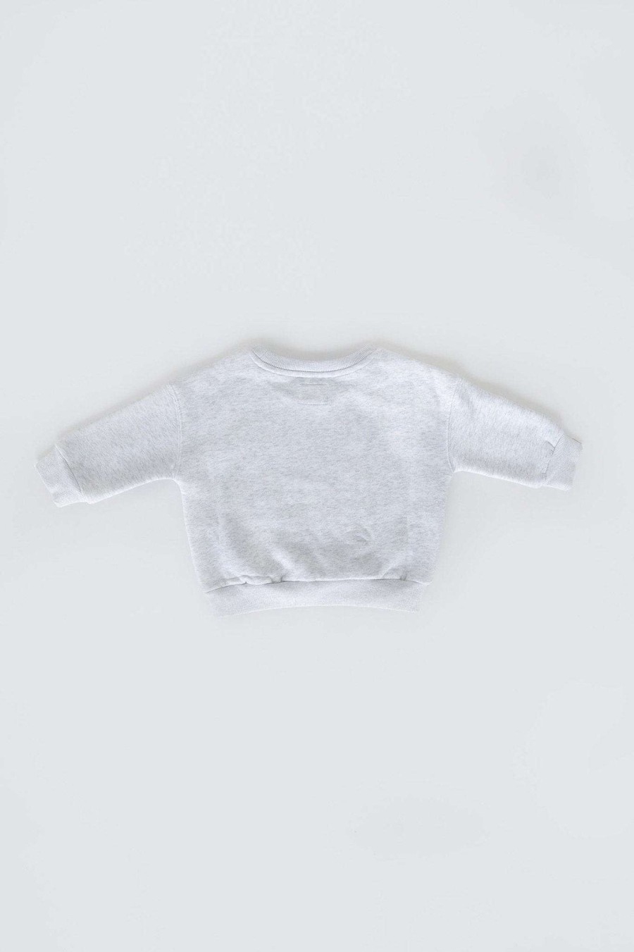 Mini All Fenix | Mini Waves Jumper (White Marle) Grey